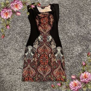 Paisley print sleeveless dress